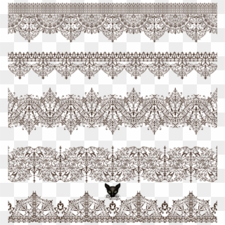 Vector Imahes Lace - Victorian Lace Borders Clipart