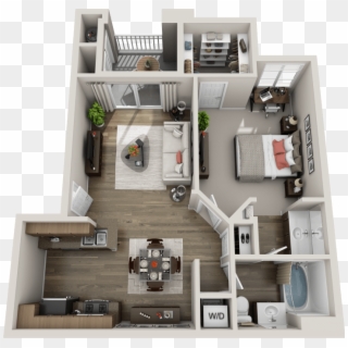 Spacious And Open 1-bedroom Apartment In Las Vegas - Las Vegas Apartments 1 Bedroom Clipart