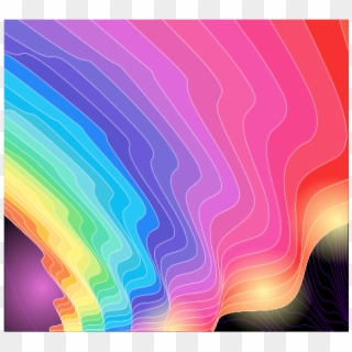 Free Clip Art "abstract Colorful Waves Vector Background" - Modern Art - Png Download