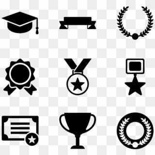 Awards Set - Achievement Icons For Resume Clipart