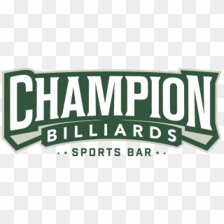 Champion Logo Green - Champions Billiards Sports Bar Clipart