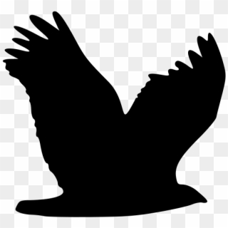 Eagle Clipart Silhouette - Flying Eagle Clipart - Png Download