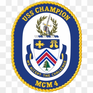 Uss Champion Mcm-4 Crest - Battle Of Bunker Hill Symbol Clipart