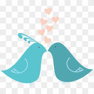 Lovebirds Silhouette At Getdrawings - Love Birds Png Clipart