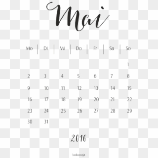 Kostenloses Download / Freebie Kukuwaja Kalendermonate - Kalender Monat Zum Ausdrucken Clipart