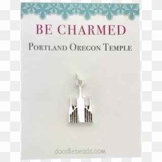 Portland Oregon Temple Charm - Earrings Clipart