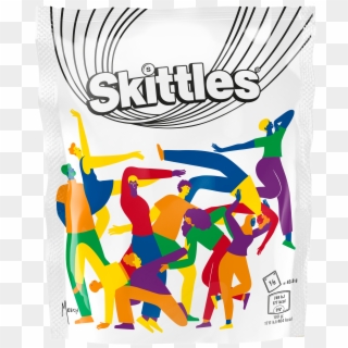 The Project Builds On The 'give The Rainbow' Concept - Skittles Black And White Clipart