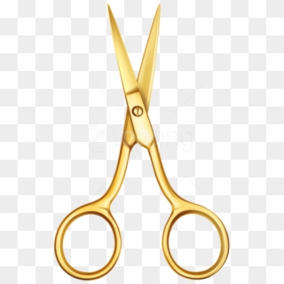 Scissors Clipart Png - Clipart Gold Hairdressing Scissors Transparent Png