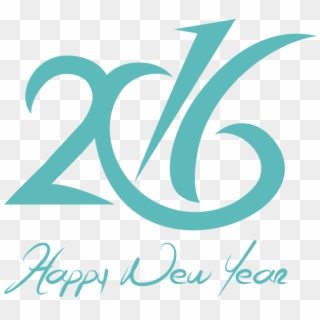 Happy New Year 2016 Text Design - New Year Clipart