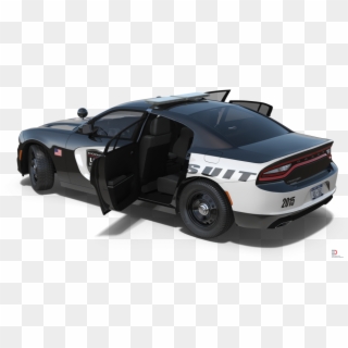 1 Dodge Charger Police Car Rigged Royalty-free 3d Model - Supercar Clipart