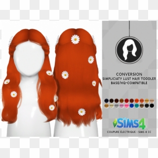 Simpliciaty Lust Hair Toddler Version > Characteristics - Sims 4 Simpliciaty Cc Hair Clipart