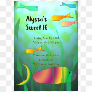 Sweet 16 Invitation - Poster Clipart