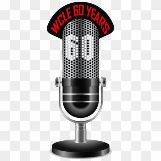 Wcle Th Anniversary Of Radio Wclelogo - Microphone On The Air Clipart
