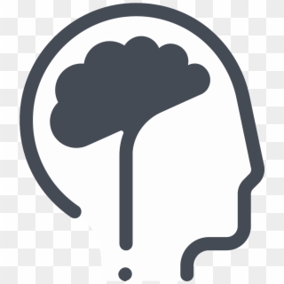 Head With Brain Icon - Sign Clipart