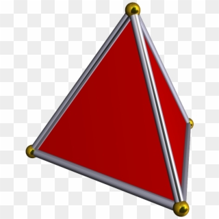 Red Tetrahedron Clipart