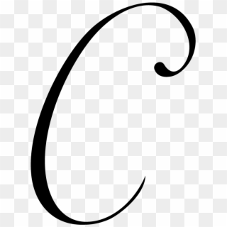 Monogram Letters 3 - Letter C Cursive Png Clipart
