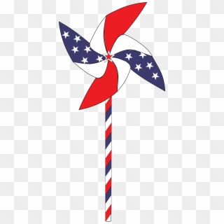 Free Of A Usa Pinwheel - Patriotic Clipart - Png Download