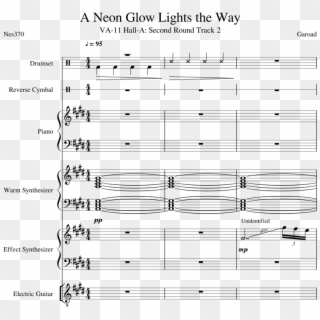 A Neon Glow Lights The Way [va 11 Hall A] - Sheet Music Clipart