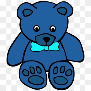 Teddy Bear Clip Art On Teddy Bears And Clipartwiz 7 - Blue Teddy Bear Clipart - Png Download