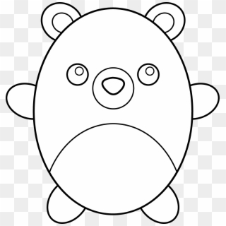 Grizzly Bear Clipart Little Bear - Chubby Little Bear Drawing - Png Download