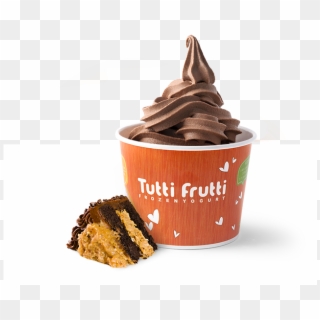 German Chocolate Cake - Tutti Frutti Frozen Yogurt Clipart