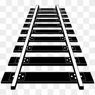 Railroad Tracks Png Image Free Download - Rail Clipart Black And White Transparent Png