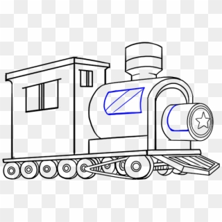 How To Draw A Train In A Few Easy Steps Easy Drawing - Drawing Clipart