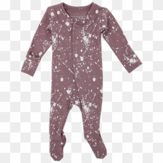 L'oved Baby, Baby Lavender Paint Splatter Organic Sleeper - Nightwear Clipart