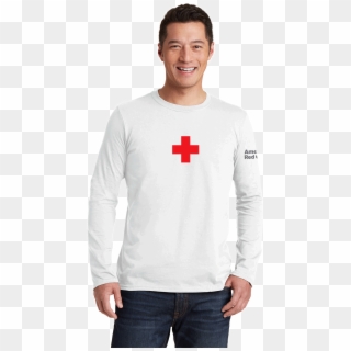 Red Cross Long Sleeve T Shirt Clipart