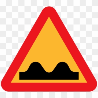 Small - Speed Humps Road Sign Clipart