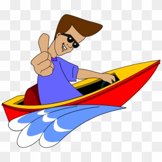 This Free Icons Png Design Of Thumbs Up Boy In Speed - Speed Boat Clip Art Transparent Png