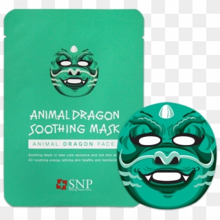 Snp Animal Dragon Soothing Mask 25ml - Snp Animal Mask Clipart