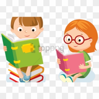 Free Png Children Books Png Png Image With Transparent - Children Reading Clipart