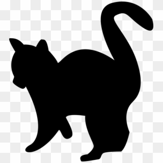 Kitten Silhouette Cat Free Graphic On Pixabay - Gatos En Blanco Y Negro Png Clipart