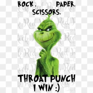 Rock, Paper Scissors Throat Punch - Rock Paper Scissors Throat Punch Grinch Clipart