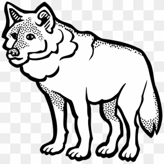 Wolf Animal Canine Cartoon Png Image - Clip Art Black And White Wolf Transparent Png