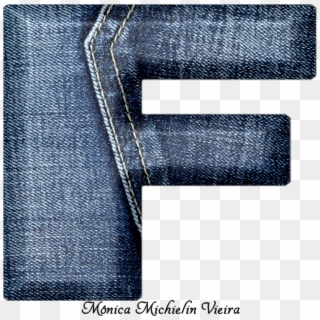 Alfabeto De Jeans Png - Pocket Clipart