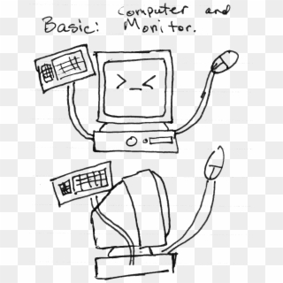 Computer - Drawing Clipart