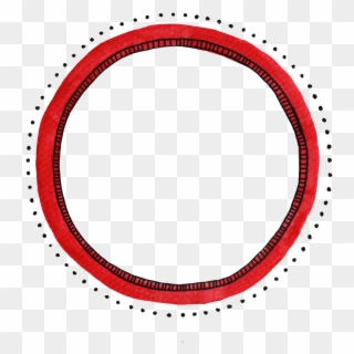 Hand Painted Red Circle Wave Point Decoration Vector - Circulo Con Decoracion Png Clipart