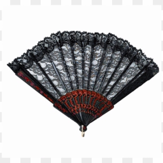 Black Lace Spanish Fan - Fan Range Clipart