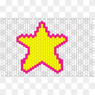 Cute Star Kandi Pattern - Star Design Animal Crossing Clipart