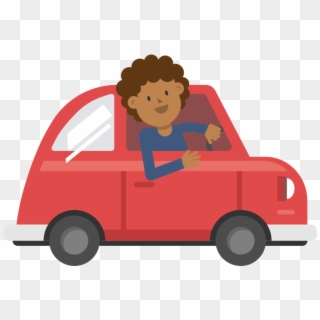 Black Man Driving Car Cartoon Vector - Animation Car Gif Png Clipart