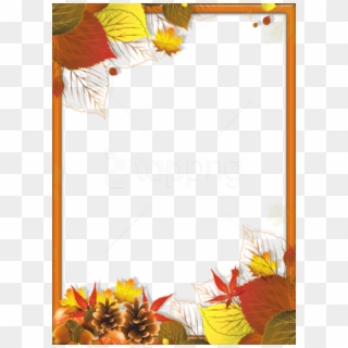 Free Png Transparent Fall Png Frame With Leaves Background - Autumn Page Borders Microsoft Word Clipart
