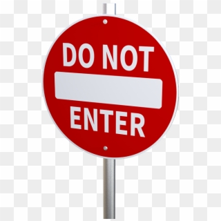 No Entry, Traffic Restriction, Prohibited, Roadsign - Not Enter Sign Clipart