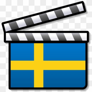 Sweden Film Clapperboard - One Act Play Clipart - Png Download
