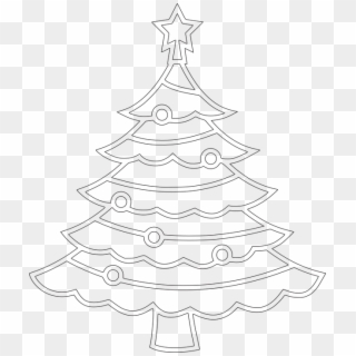 Christmas, Tree, Christmas Tree, Holiday, Winter, Xmas - Sketsa Gambar Pohon Natal Clipart