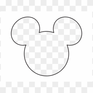 Diy Disney Cruise Door Magnets - Black Mickey Mouse Face Clipart