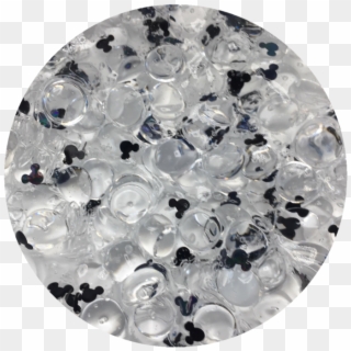 Oh Mickey Fishbowl Slime A Clear Fishbowl Slime With - Clear Slime With Black Glitter Clipart