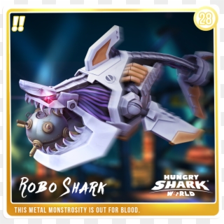 Hungry Shark Games - Robot Hungry Shark World Clipart