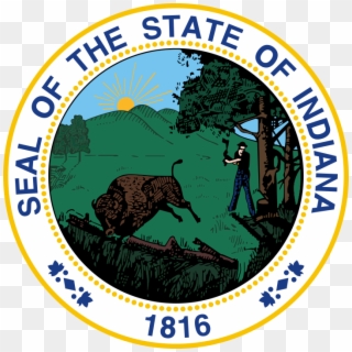 Total - Indiana State Seal Png Clipart